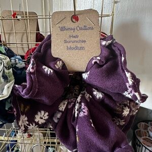 Whimsy Creations Purple Hair Scrunchie medium